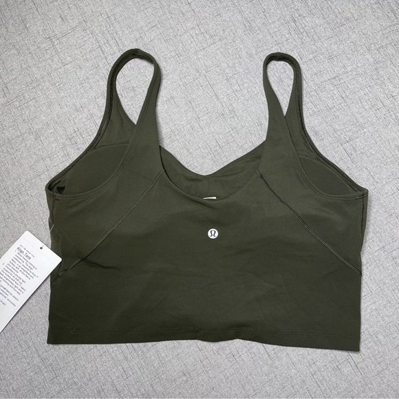 Lululemon Align Tank Top Crop Top Dark Olive Nwt 14 - Picture 6 of 9